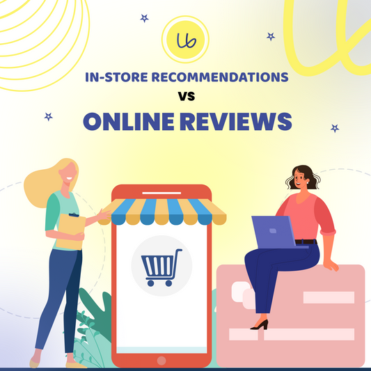 How do in-store recommendations outweigh online reviews?